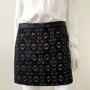 Maje Jacquard Mini Skirt New